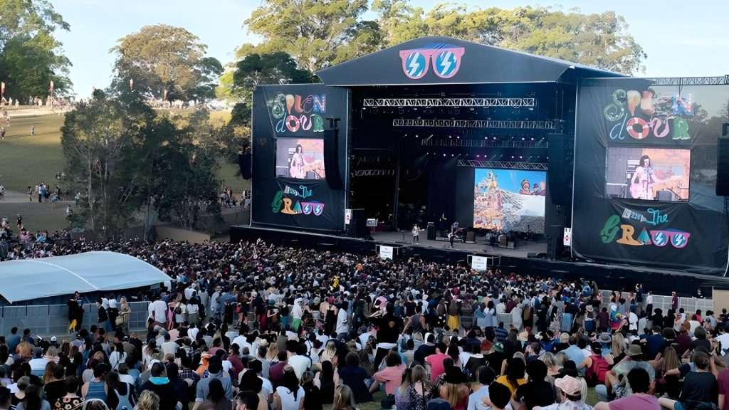 Huge stage for festival Splendour In The Grass