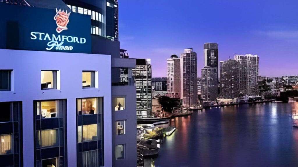 Stamford Plaza Brisbane lobby with luxurious ambiance and welcoming atmosphere.