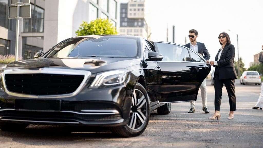 Corporate Chauffeur Services black car business couple